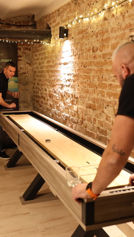 Shuffleboard in the office